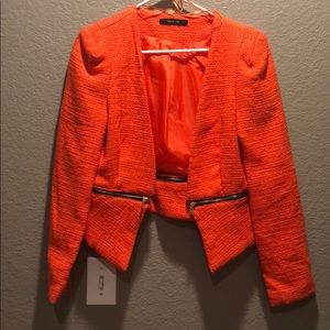 Orange blazer